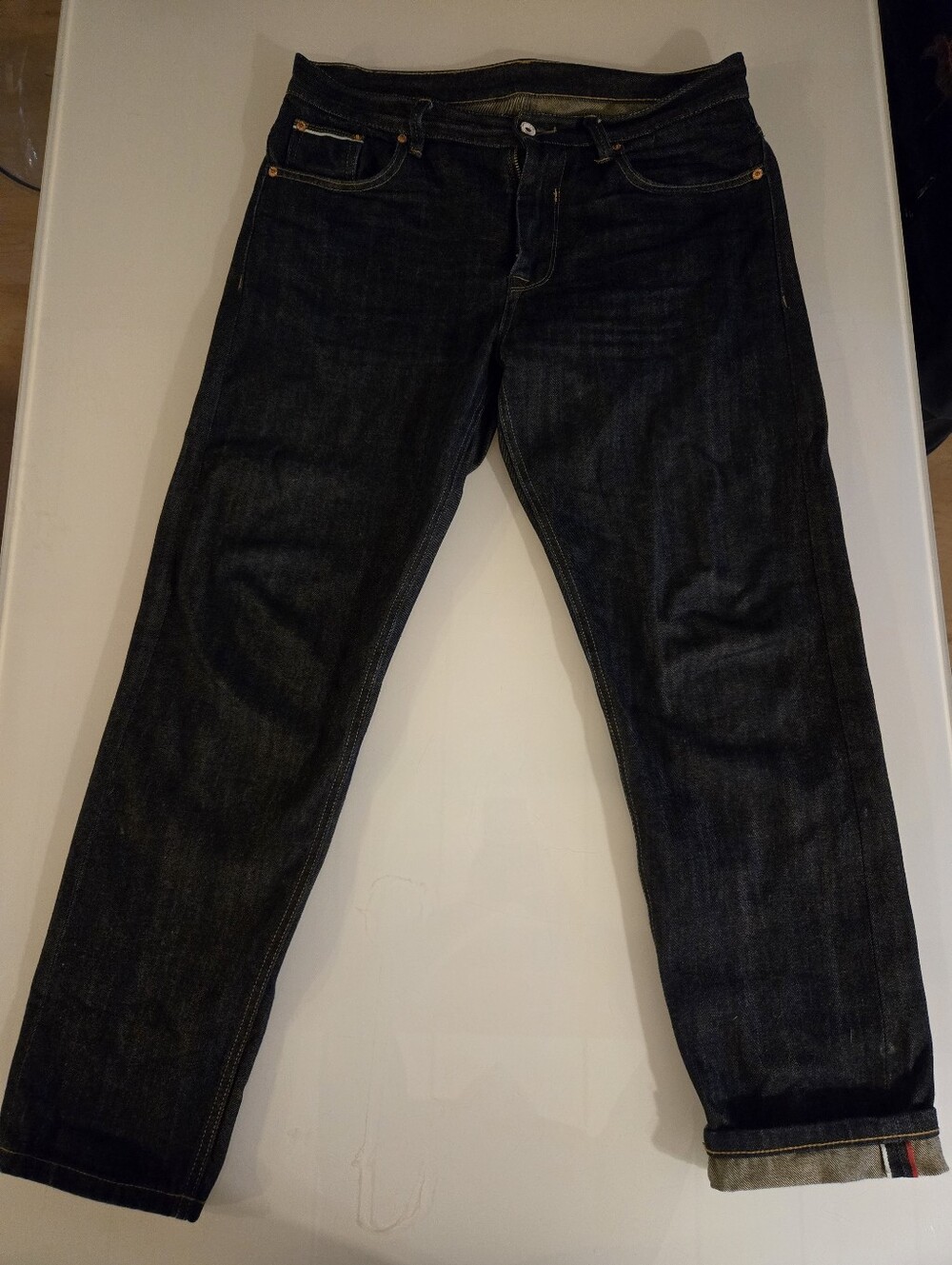 Maden Clothing Uncle Fu Selvedge Raw Denim Jeans Size 34